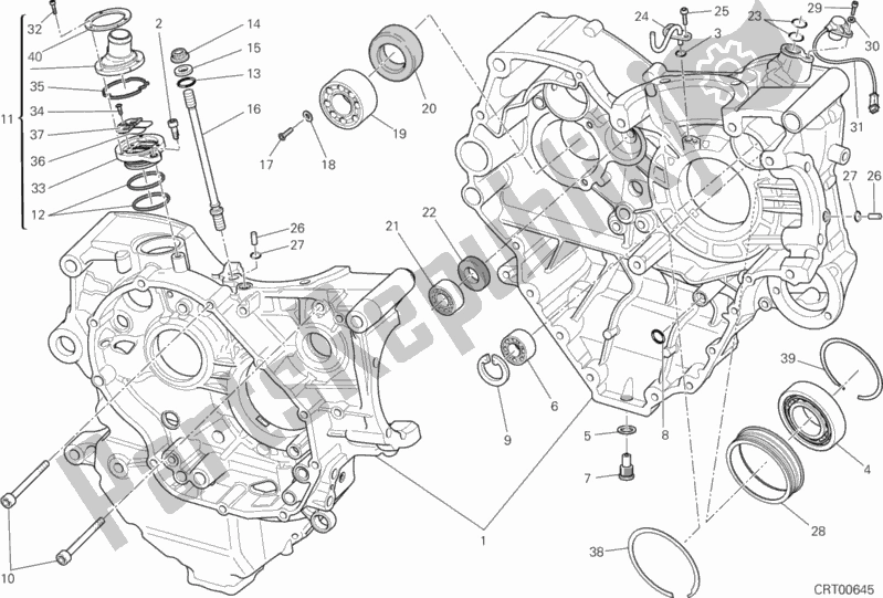 Tutte le parti per il Coppia Di Semicarter del Ducati Diavel Diesel 1200 2017
